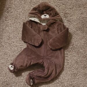 Carter's Brown Bear Hooded Footie